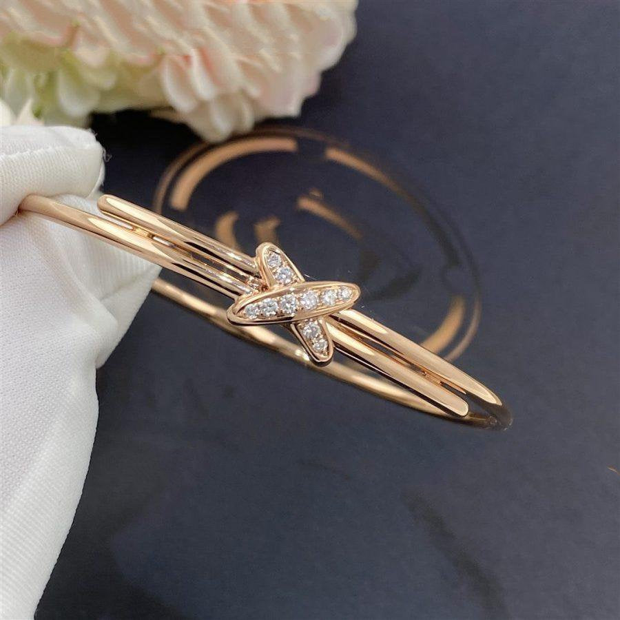 [Cyra]  JEUX DE BRACELET PINK GOLD DIAMONDS