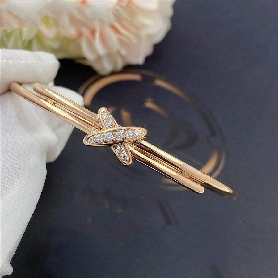 [Cyra]  JEUX DE BRACELET PINK GOLD DIAMONDS