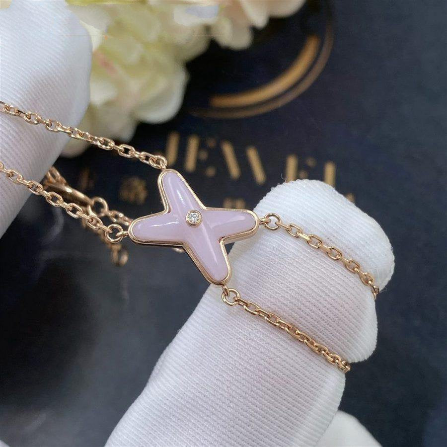 [Cyra]  JEUX ARMBAND ROSÉ-PERLMUTT ROSÉGOLD 1 DIAMANT