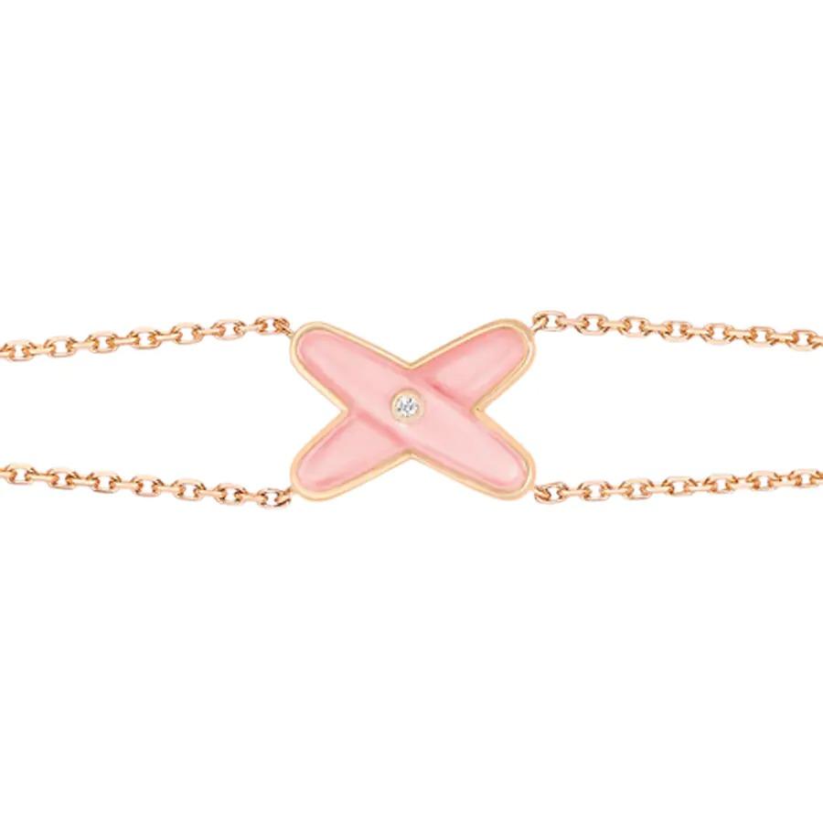 [Cyra]  JEUX BRACELET PINK MOP PINK GOLD 1 DIAMOND