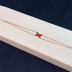 [Cyra]  ARMBAND JEUX KARNELIAN ROSÉGOLD 1 DIAMANT