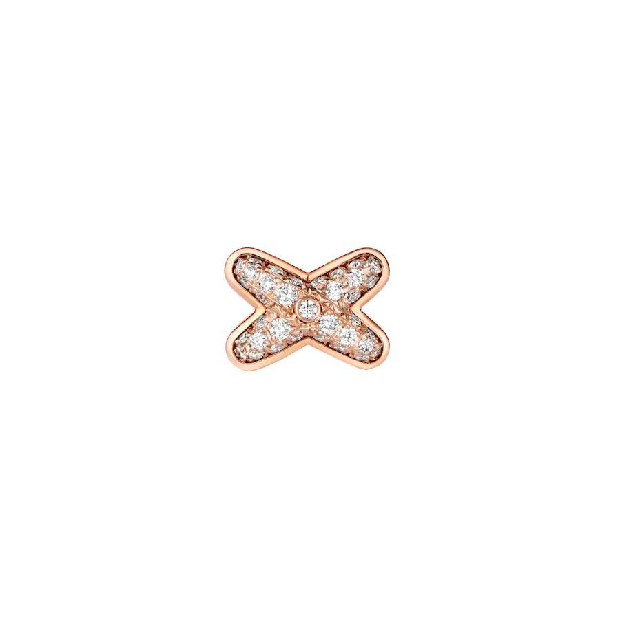 [Cyra] PINK GOLD DIAMOND EARRINGS SET