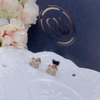 [Cyra] PINK GOLD DIAMOND EARRINGS SET