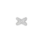 [Cyra]  JEUX DE SILVER DIAMOND EARRINGS