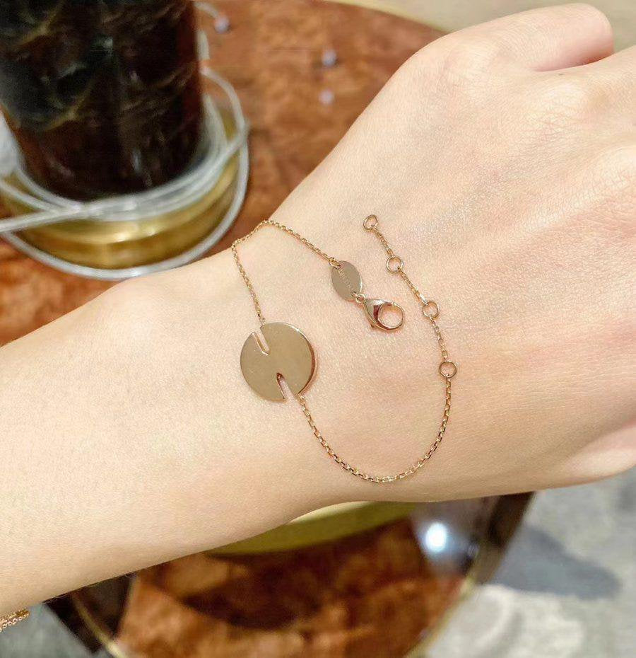 [Cyra]  ARMBAND JEUX MOP ROSÉGOLD DIAMANTEN