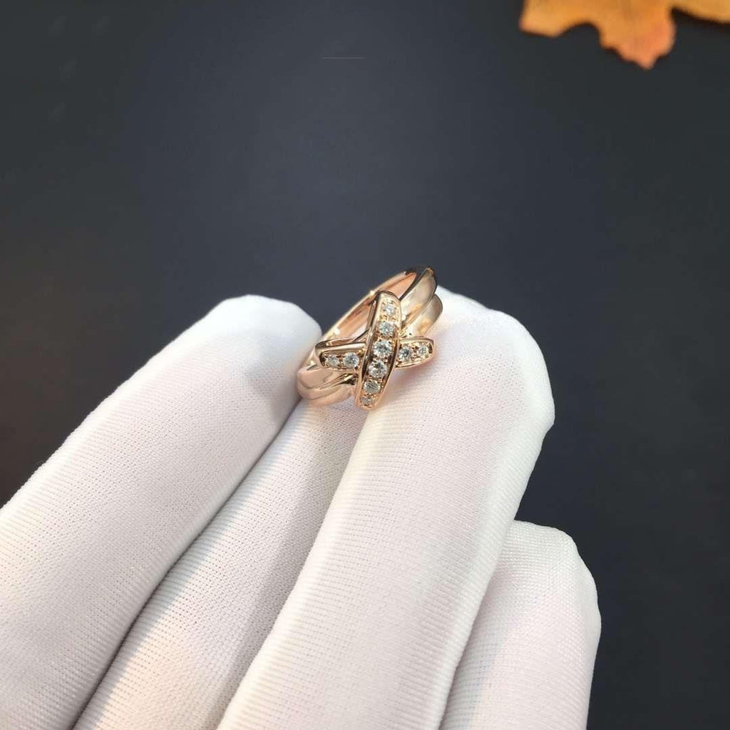 [Cyra]  JEUX DE PINK GOLD DIAMOND RING