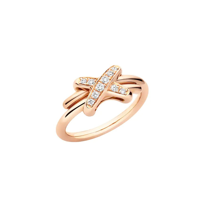 [Cyra]  JEUX DE PINK GOLD DIAMOND RING