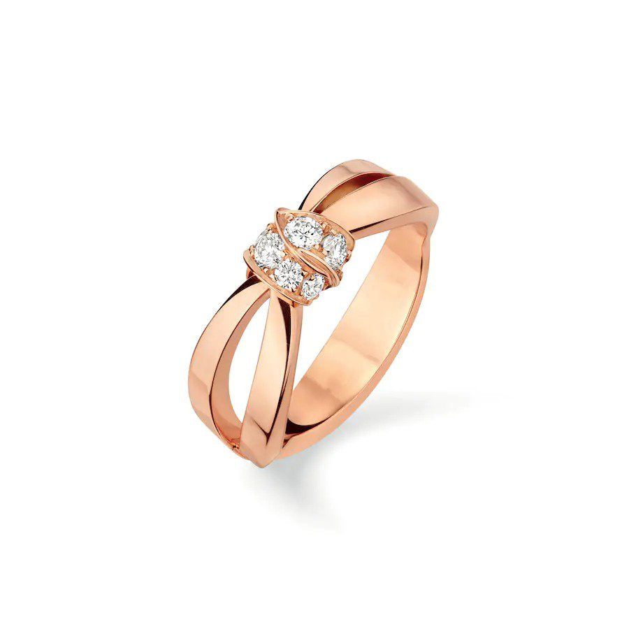 [Cyra]  LIENS RING PINK GOLD DIAMOND