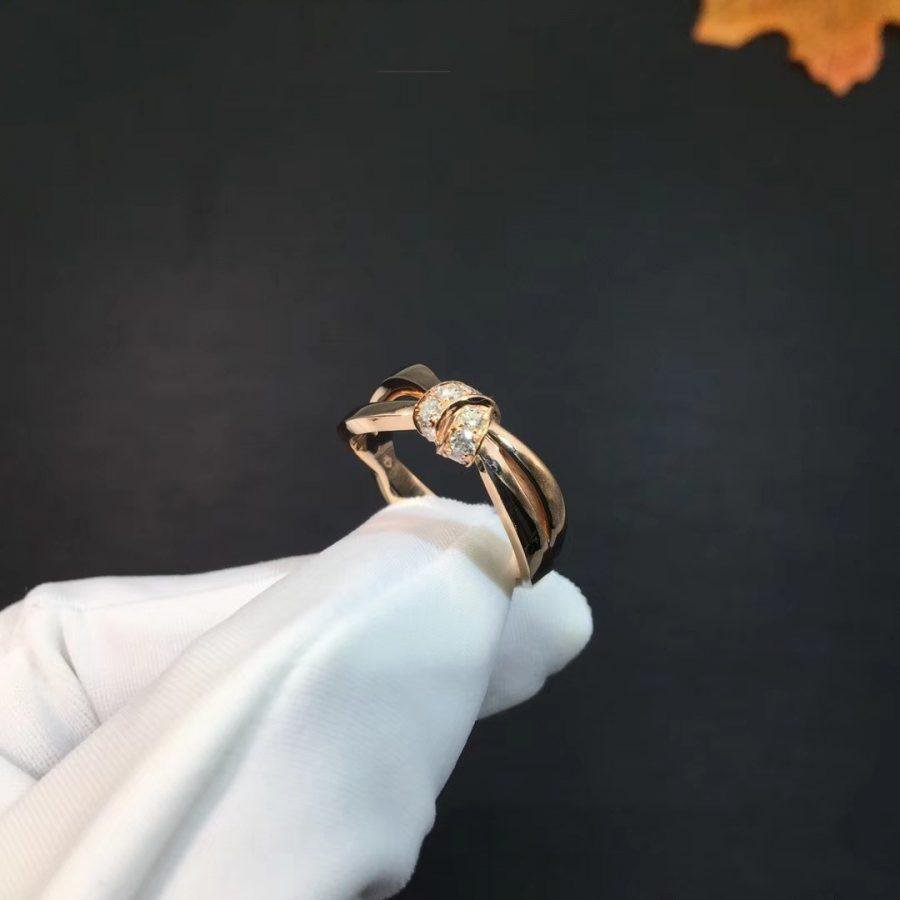 [Cyra]  LIENS RING PINK GOLD DIAMOND