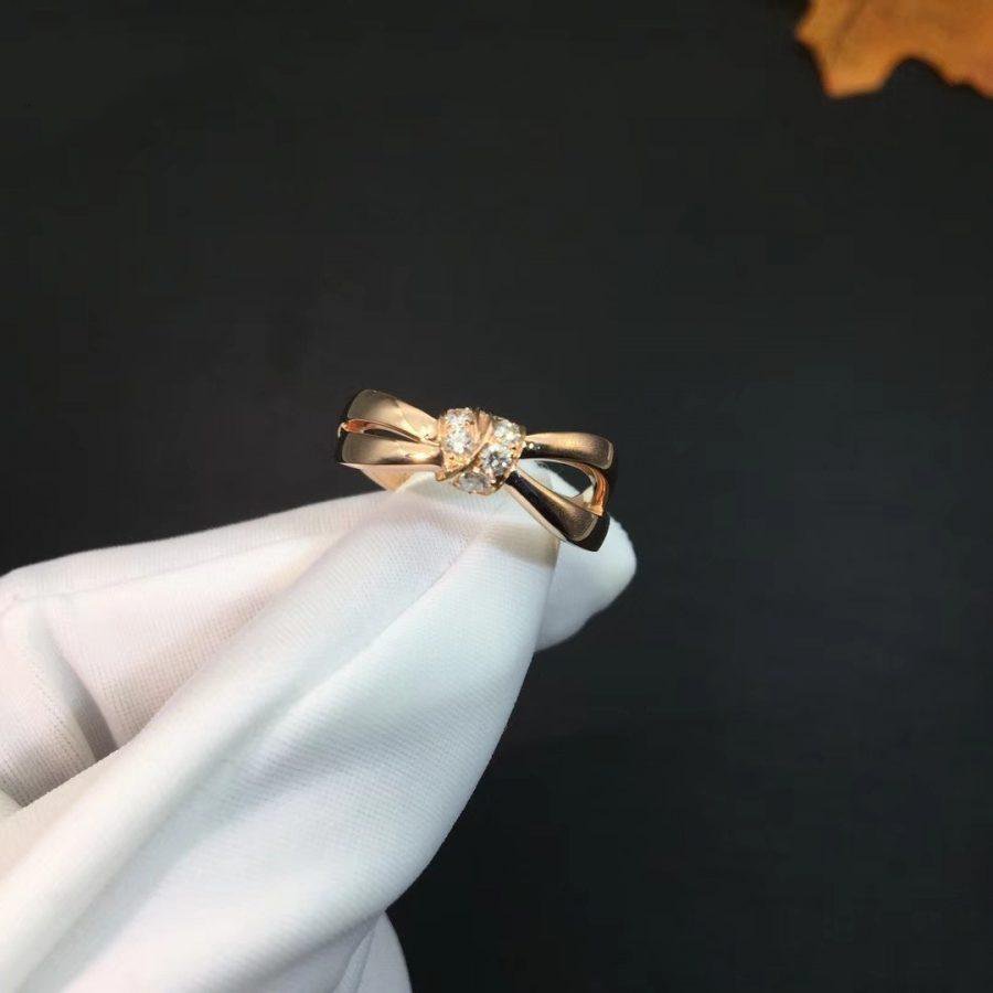 [Cyra]  LIENS RING PINK GOLD DIAMOND
