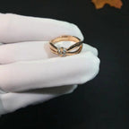 [Cyra]  LIENS RING PINK GOLD DIAMOND