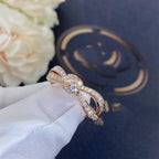 [Cyra]  LIENS PINK GOLD DIAMOND RING