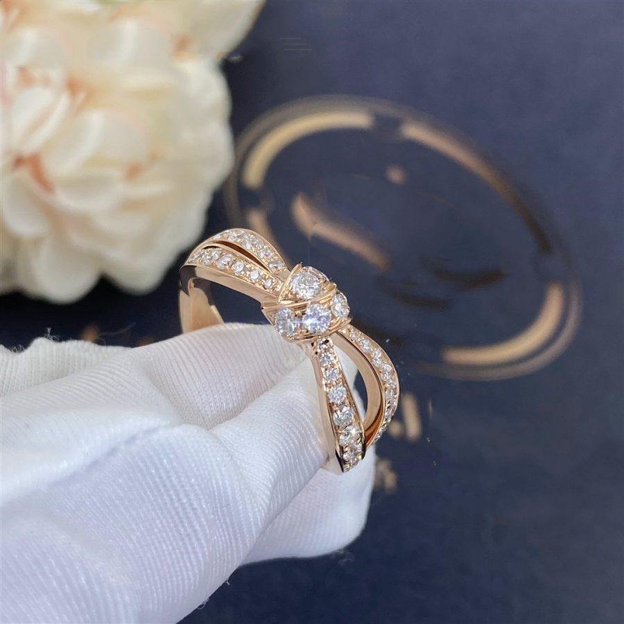 [Cyra]  LIENS PINK GOLD DIAMOND RING