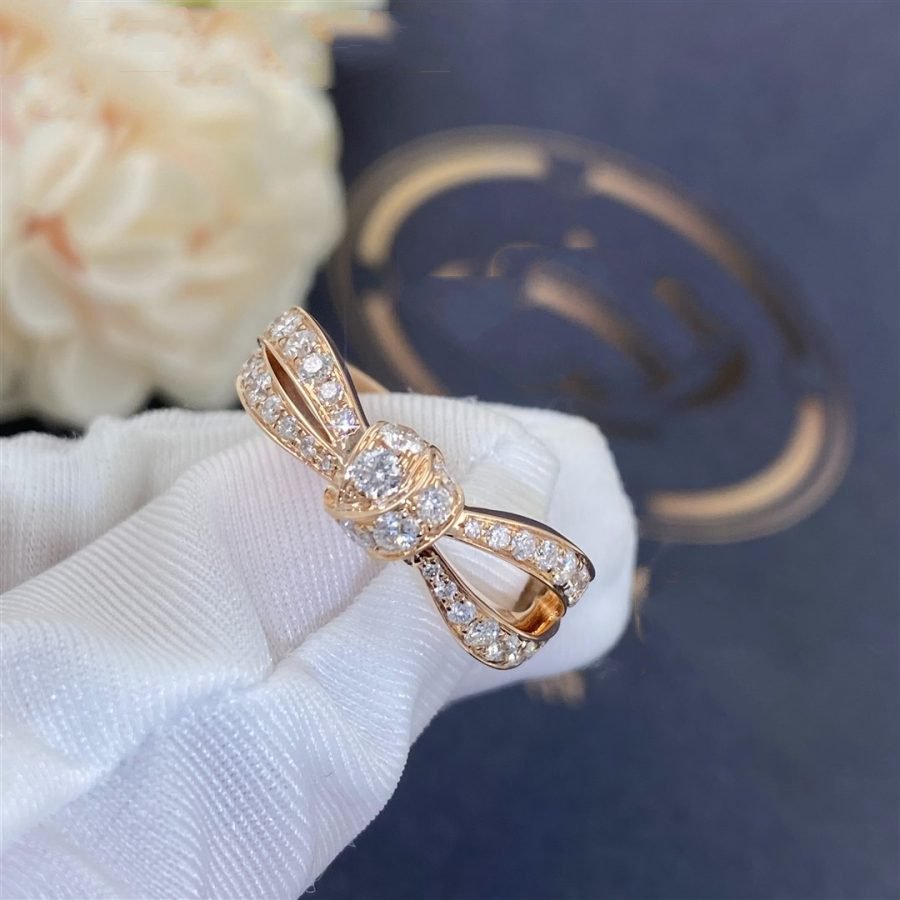 [Cyra]  LIENS PINK GOLD DIAMOND RING