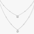 [Cyra] Diamantcollier Meine Zwillinge 2-reihig