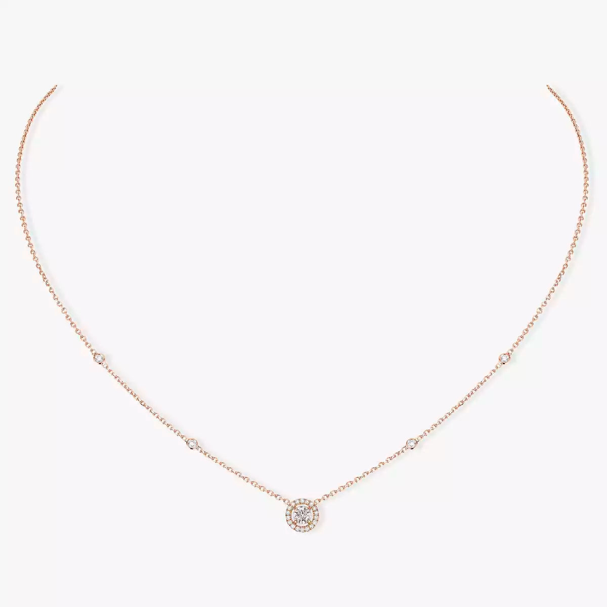 [Cyra] Diamond Necklace 0,20ct Brilliant Shape Joy