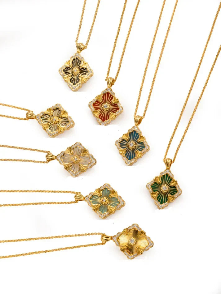 [Cyra]  B.C.L BIG SIZE ENAMEL NECKLACE£¨Various