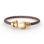 [Cyra]  GROSSES HUFEISEN OHNE DIAMANT ARMBAND GOLD