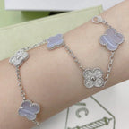 [Cyra] Neue CLOVER 5 MOTIV ARMBANDKOLLEKTION AUS LILAM CHALCEDON