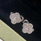 [Cyra] CLOVER 1 MOTIV DIAMANT-OHRSTECKER SILBER