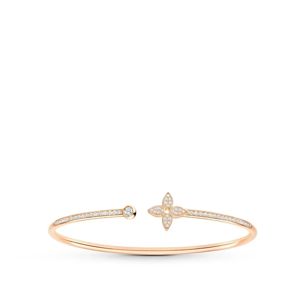 [Cyra]  IDYLLE OFFENES ARMBAND IN ROSÉGOLD MIT DIAMANT-PAVÉ
