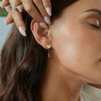 Zierliche, schlichte Herzohrringe für Damen BSE1003