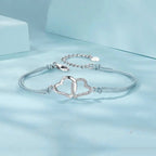 Zartes graues Gliederketten-Armband für Damen und Teenager-Mädchen