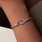 Zartes graues Gliederketten-Armband für Damen und Teenager-Mädchen