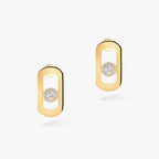 [Cyra] So Move Diamond Earrings in Yellow Gold