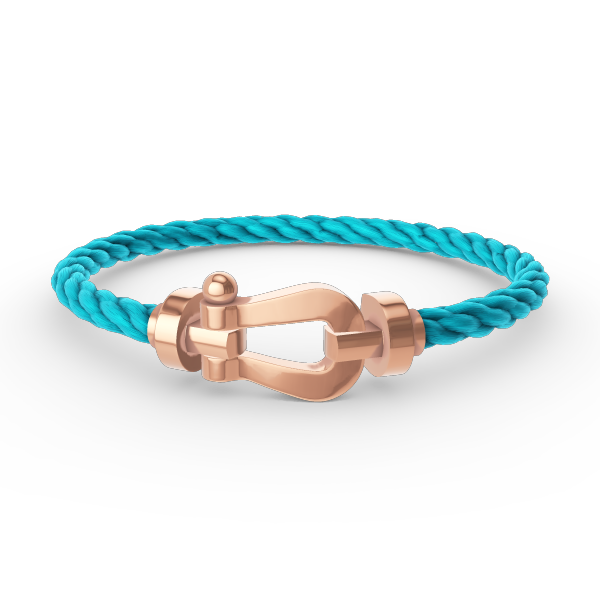 [Cyra]  GROSSES HUFEISEN-ARMBAND OHNE DIAMANTEN ROSÉGOLD