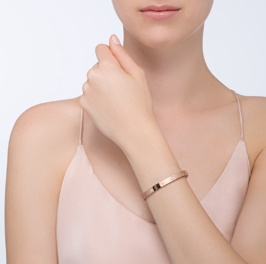 [Cyra] LOVE ARMBAND 6,1MM 4 DIAMANTEN