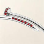 {"Cyra": "JUSTE UN CLOU ブレスレット 2.5mm ダイヤモンド 新品"}