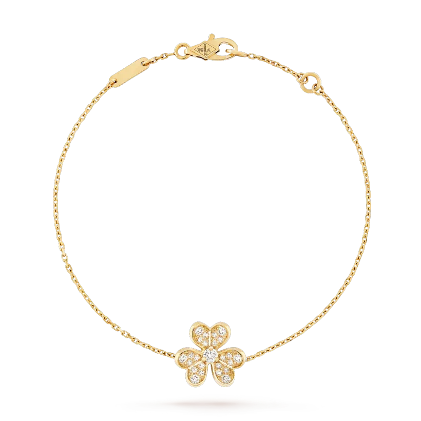 [Cyra] FRIVOLE GOLD-BLUMEN-DIAMANTARMBAND