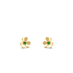 [Cyra]  FRIVOLE  FLOWER MALACHITE EARRINGS