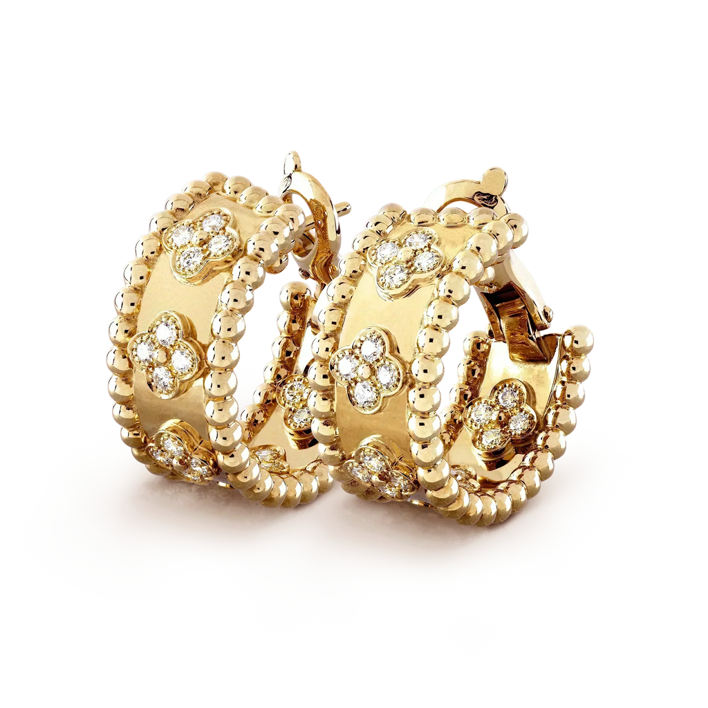 [Cyra]  PERLEE DIAMOND EARRINGS