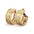 [Cyra]  PERLEE DIAMOND EARRINGS