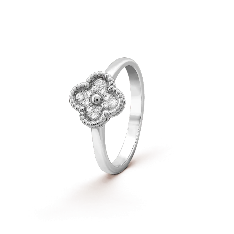 [Cyra]  KLEEBLATT-DIAMANT-RING
