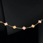 [Cyra] NEUE CLOVER 5 MOTIVE ARMBAND-KOLLEKTION PINK MUTTERPERL