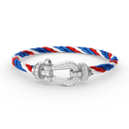 [Cyra] FORCE GROSSES HUFEISEN-ARMBAND MIT VOLLBESATZ AUS DIAMANTEN SILBER
