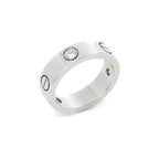 [Cyra] ラブリング 5.5mm 3ダイヤモンド シルバー