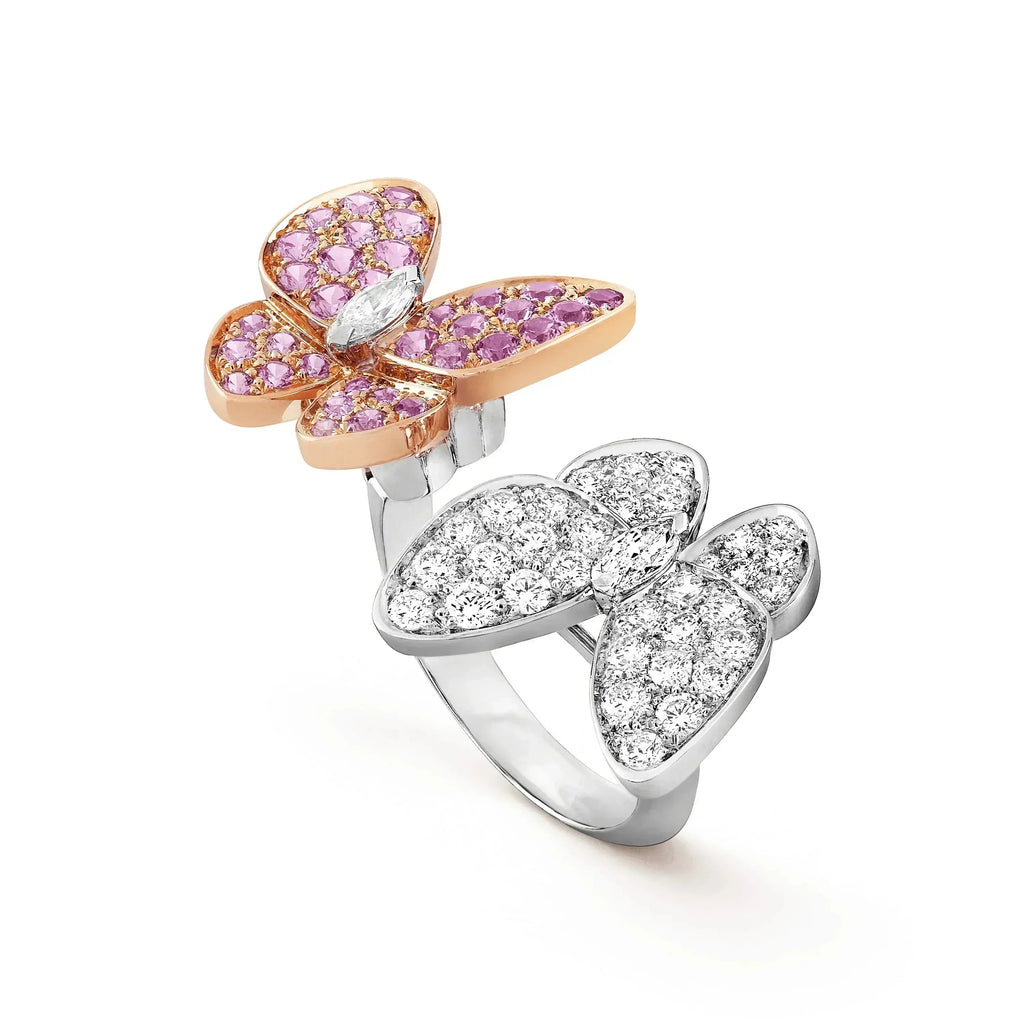 [Cyra]  TWIN BUTTERFLY DIAMOND RING